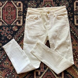 Anthropologie Pilcro and the Letterpress White Skinny Jeans